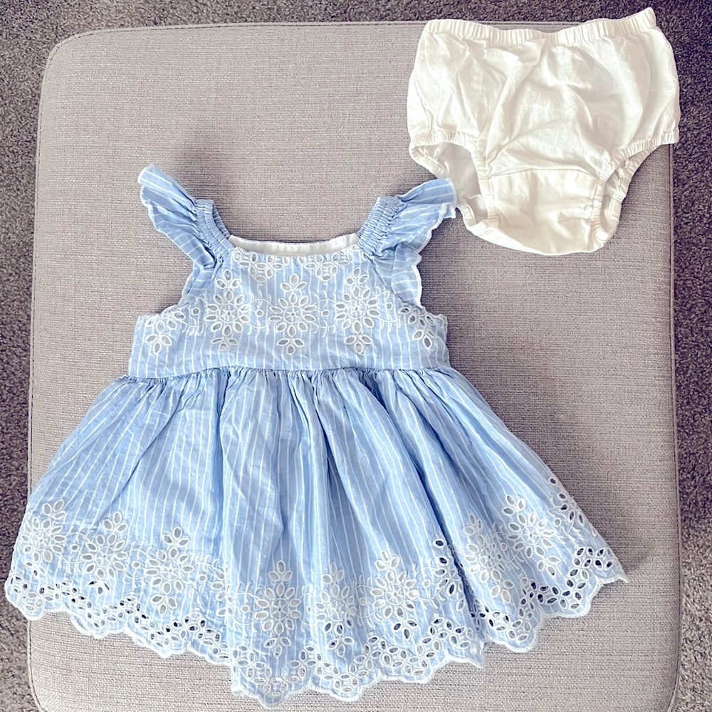 3-6 M Baby Gap Blue Dress